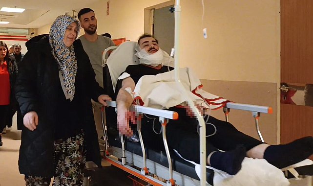 Tartıştığı kuzenini falçata ile yüzünden yaraladı