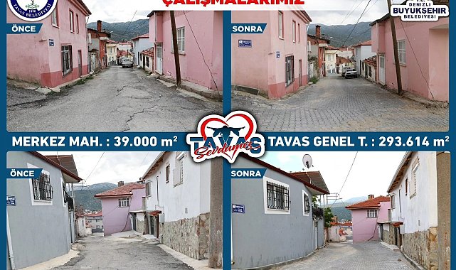 Tavas'ta 2024-2025 yıllarında üst yapıya büyük yatırım yapıldı