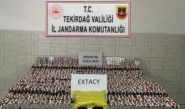 Tekirdağ'da jandarmadan büyük uyuşturucu operasyonu