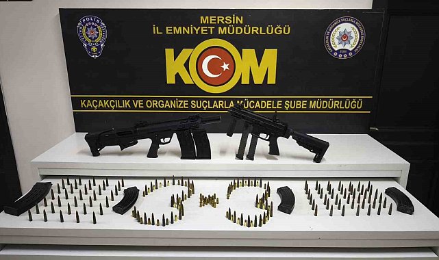 Teypte gizlenen silahtan kalaşnikofa: Mersin'de suç odaklarına büyük darbe