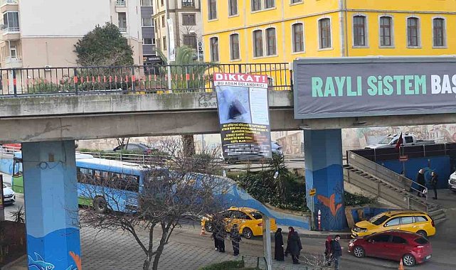 Trabzon'da garip afiş