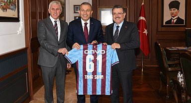 Trabzon'da Başkan Genç Vali Şahin'i ziyaret etti