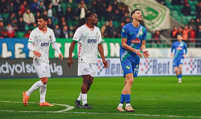 Trendyol Süper Lig: Çaykur Rizespor: 0 - Corendon Alanyaspor: 0