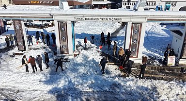 Tunceli Belediyesi karla mücadele çalışmalarını sürdürüyor