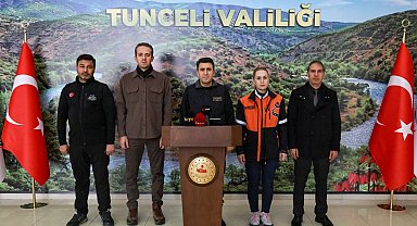 Tunceli'de 65 yılın yağış rekoru kırıldı