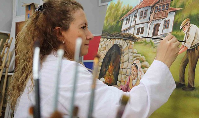 Türk aile yapısı yağlı boya tablolarıyla ölümsüzleşiyor