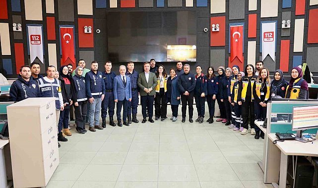 Vali Aydoğdu'dan 112 Acil Çağrı Merkezi'ne ziyaret