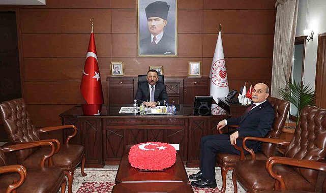 Vali Hacıbektaşoğlu, TTK Genel Müdürü Kiraz'ı kabul etti