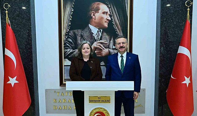 Vali Hüseyin Aksoy, Almanya Başkonsolosu Dr. Regine Grienberger'i makamında kabul etti