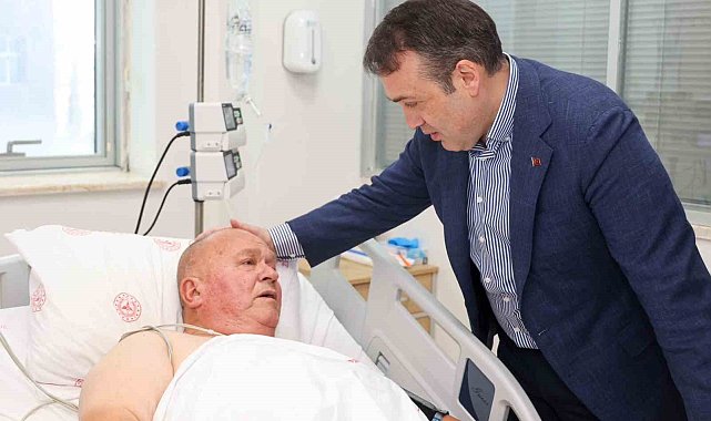 Vali Sözer'den muhtara geçmiş olsun ziyareti
