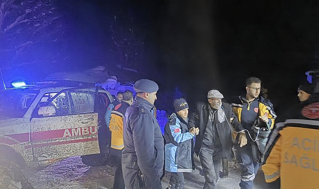 Yolu kapanan köyde mahsur kalan KOAH hastasının yardımına UMKE yetişti