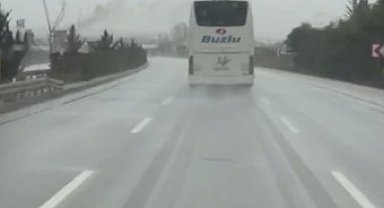 10 kişinin hayatını kaybettiği kazaya karışan firmanın bir başka otobüsü aynı güzergahta hız yaparken görüntülendi