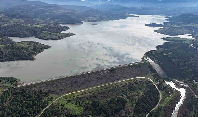 250 bin dekar alanı sulayan Bayramiç Barajı'nda su seviyesi yüzde 100'e ulaştı