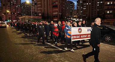 'Asrın felaketi'nin 3. yılında Kayseri'de sessiz yürüyüş