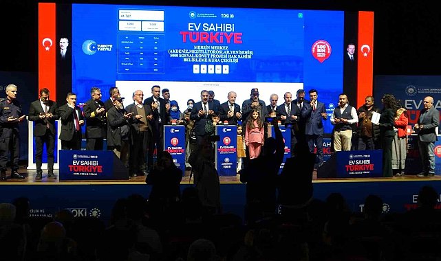 500 bin sosyal konut projesi kapsamında Mersin'de 8 bin 190 hak sahibi belirlendi