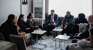 Adalet Bakanı Tunç, Atlas Çağlayan'ın ailesini ziyaret etti