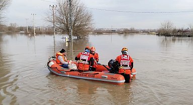 AFAD'dan Edirne raporu... Taşkınlara 539 personelle müdahale