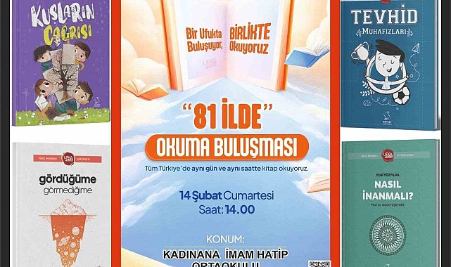 Afyonkarahisar'da '81 İlde Okuma Buluşması' etkinliği gerçekleştirilecek