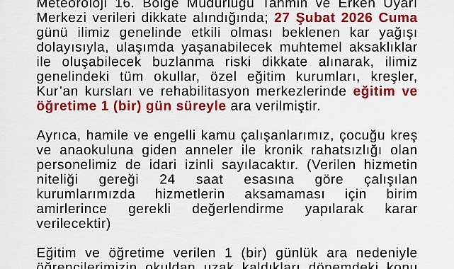 Ağrı'da eğitime kar engeli