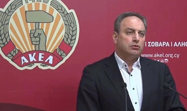 AKEL Genel Sekreteri Stefanu: "İsrail, Güney Kıbrıs'ı kendi projelerinde araç olarak kullanıyor"