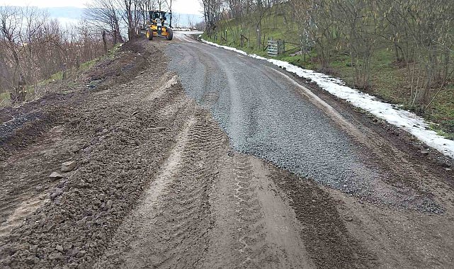 Aktarla Köyü'nde yol reglaj çalışmaları tamamlandı