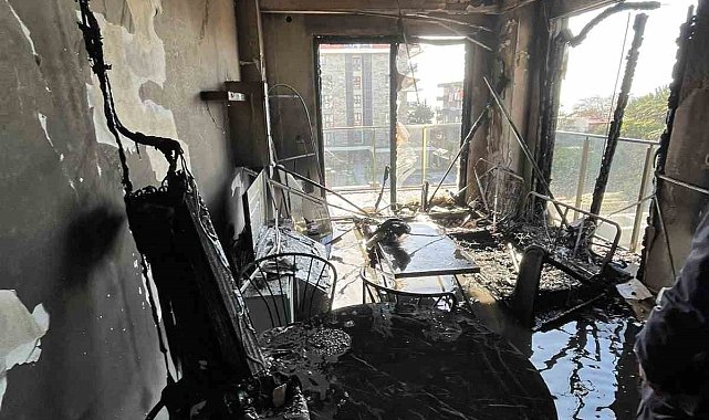 Alanya'da korkutan yangın