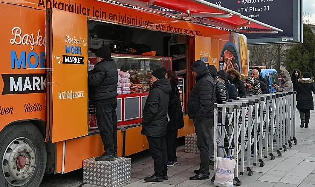 Ankaralılarla ete Mobil Market'le kavuştu