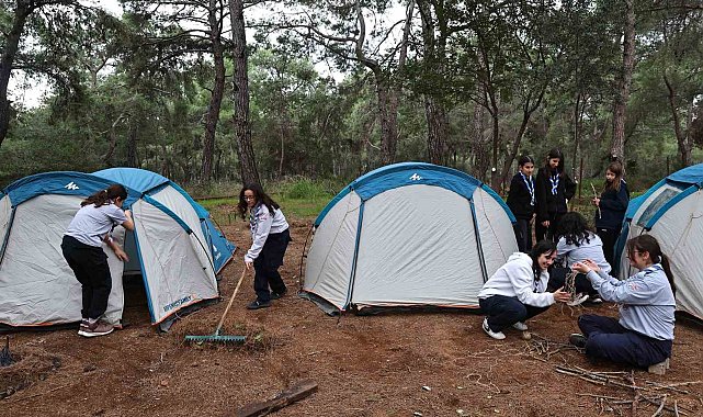 Antalya Büyükşehir Belediyesi izcileri kaynaşma kampında buluştu