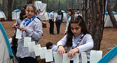 Antalya'da izciler kaynaşma kampında buluştu