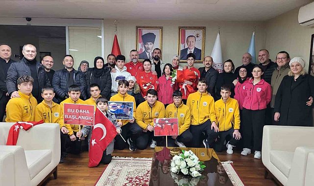 Avrupa Şampiyonu Samsun'da coşkuyla karşılandı