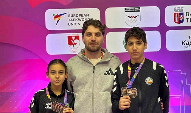 Avrupa Taekwondo müsabakasında Kuyucaklı sporculardan çifte bronz