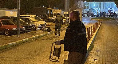 Aydın'da hastane önündeki şüpheli valizden giyecek çıktı