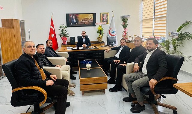 Başkan Aküzüm, Başhekim Türken ile görüştü