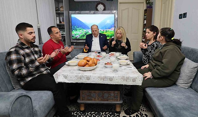 Başkan Demirçalı, iftarda Ateş ailesinin misafiri oldu