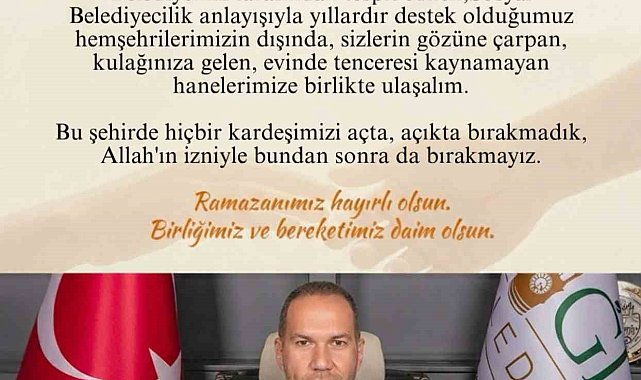 Başkan Özdemir: "Bu şehirde tenceresi kaynamayan kimse kalmasın"