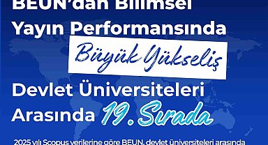 BEUN'dan bilimsel yayın performansında büyük yükseliş