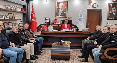 Bilecik Pazaryeri'nde muhtarlardan Başkan Tekin'e ziyaret