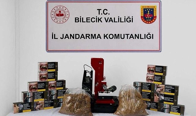 Bilecik'te çok sayıda makaron ele geçirildi