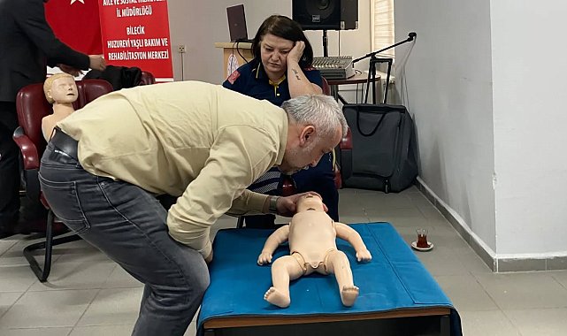 Bilecik'te huzurevi personeli 'Temel İlkyardım' eğitimini tamamladı