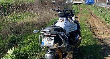 Bilecik'te kontrolden çıkan motosiklet devrildi: 1 yaralı
