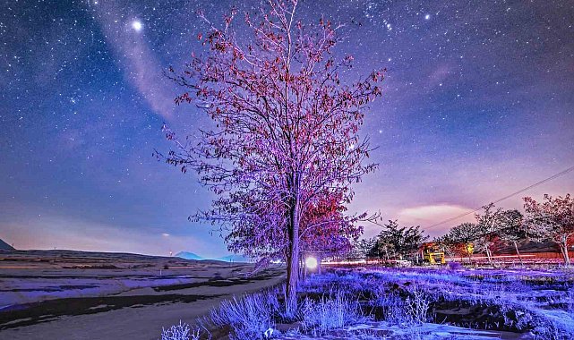 Bitlis'te kış geceleri yıldızlarla buluştu