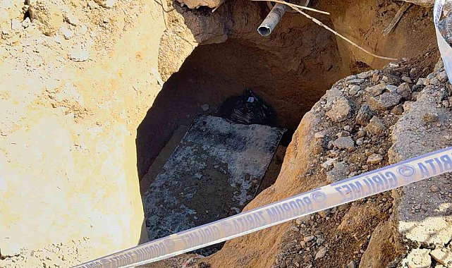 Bodrum'da su isale hattı kazısında lahit bulundu