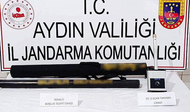 Bozdoğan'da kaçak define arayışı yapan şahıslar suçüstü yakalandı