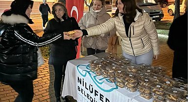 Bursa Nilüfer'de Berat Kandili bereketi