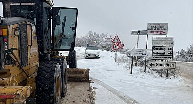 Bursa Nilüfer'de kar mesaisi