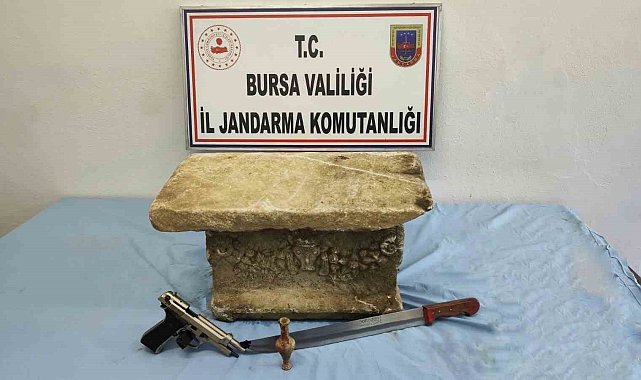Bursa'da tarihi eser kaçakçılığına jandarma engeli