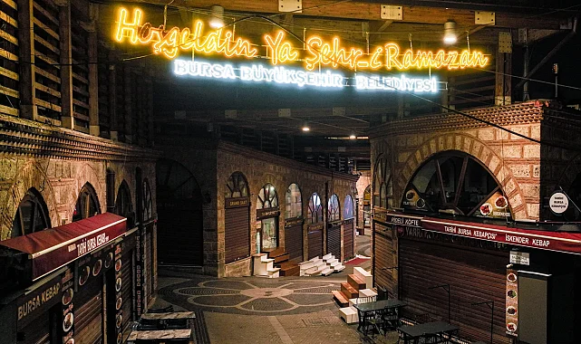 Bursa'da Ramazan'a özel ışıklandırmalar