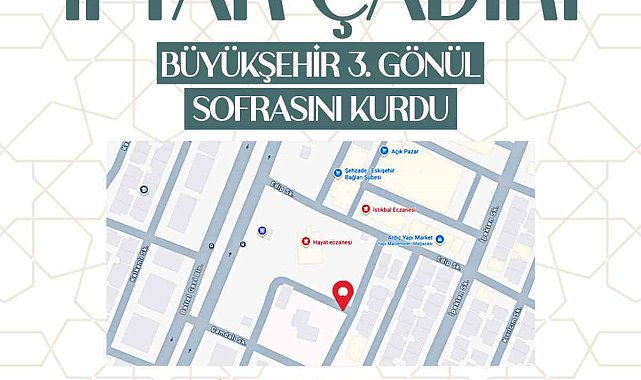 Büyükşehir, 3'üncü gönül sofrasını Eskişehir Bağlarına kurdu