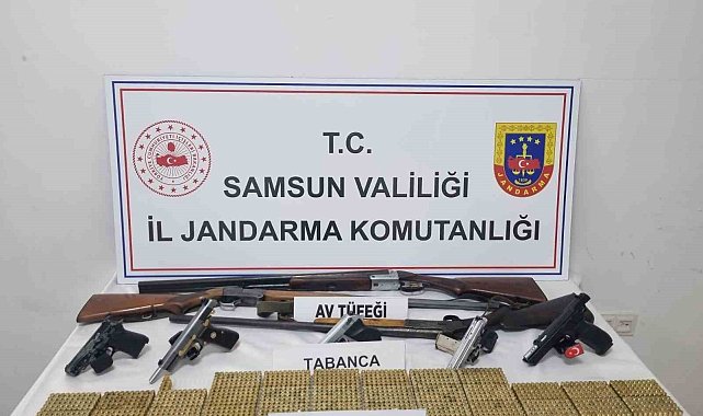 Canik'te havaya ateş açan 2 şüpheliye jandarma baskını: Cephanelik gibi ev