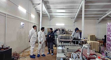 Çavdarhisar'da ticari yumurtacı kanatlı işletmesinde inceleme
